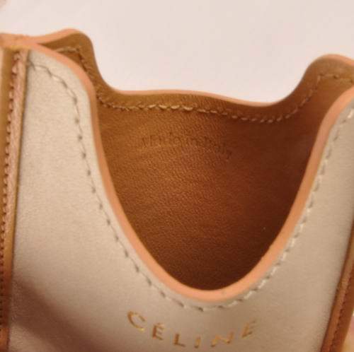 Celine Iphone Case - Celine 309 Cream Original Leather - Click Image to Close
